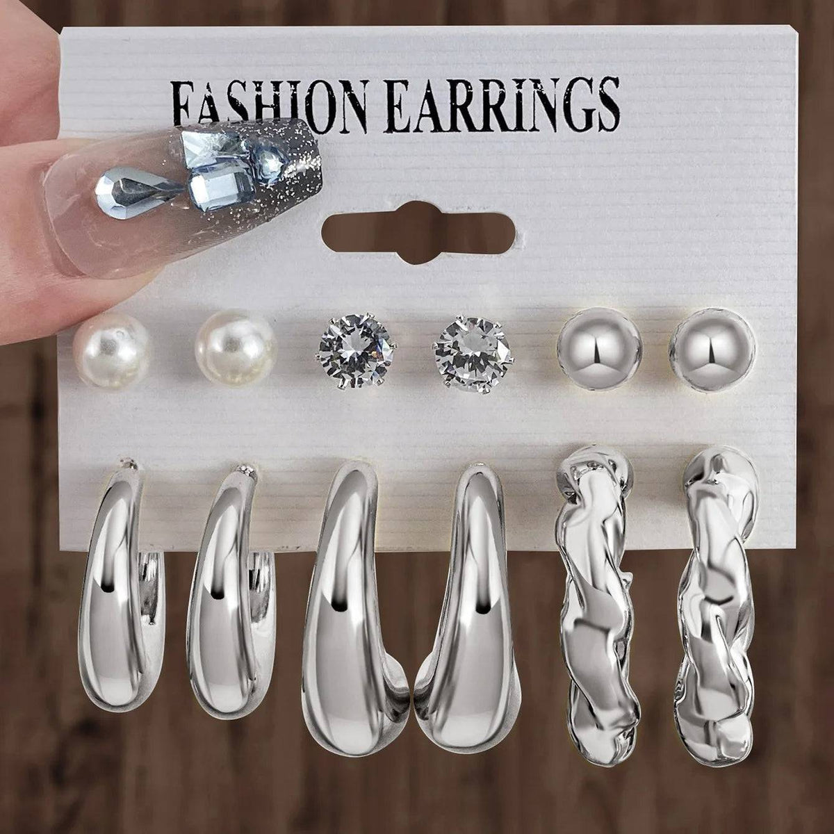 12Pcs Vintage Earrings Set Fashion Closet Clothing