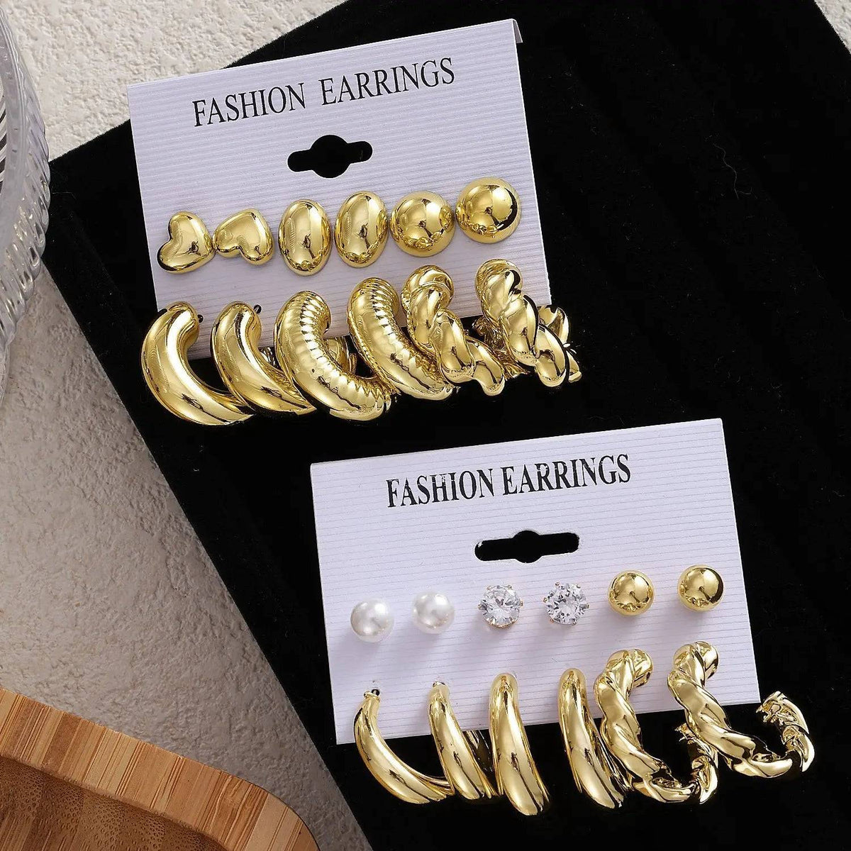 12Pcs Vintage Earrings Set Fashion Closet Clothing