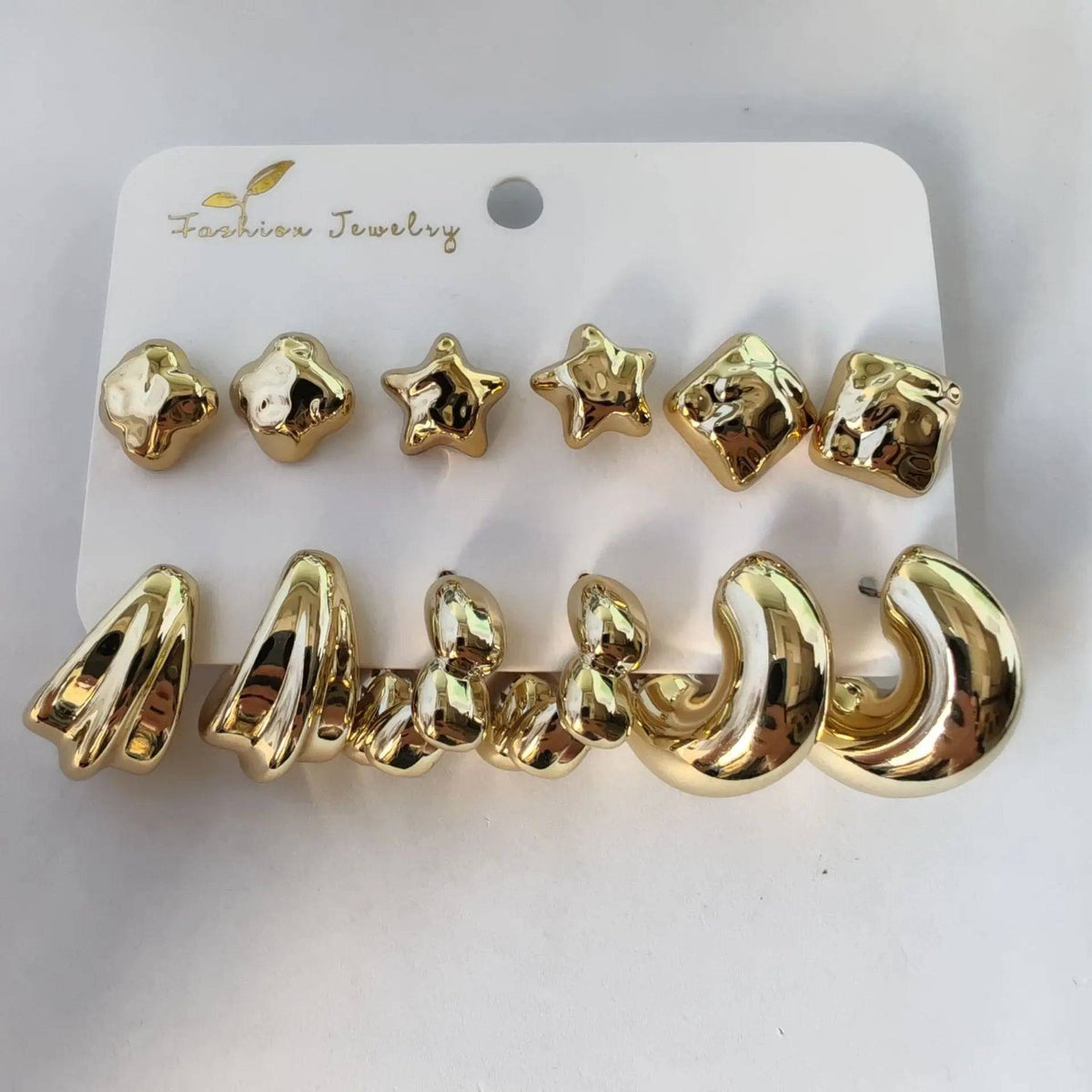 12Pcs Vintage Earrings Set Fashion Closet Clothing
