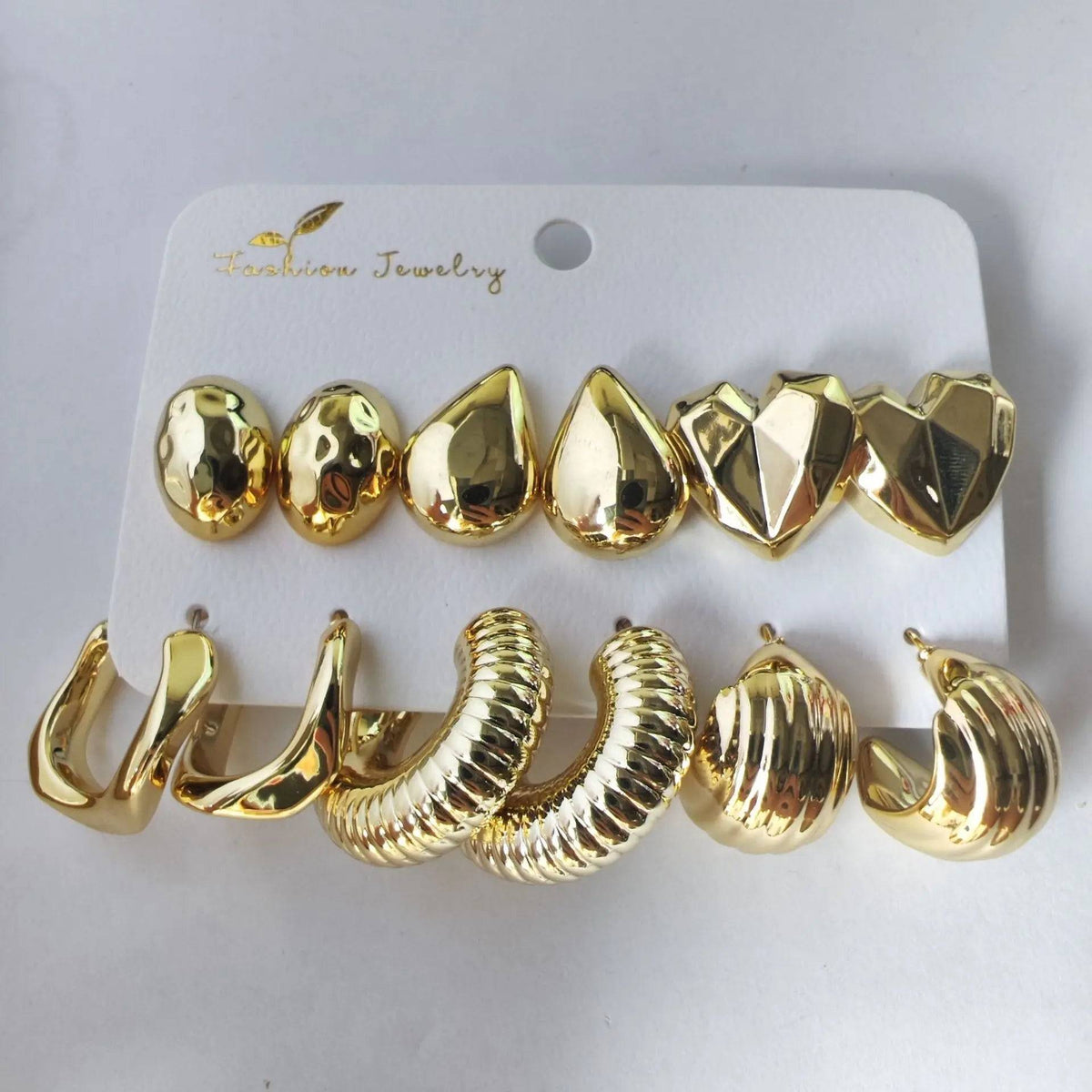 12Pcs Vintage Earrings Set Fashion Closet Clothing