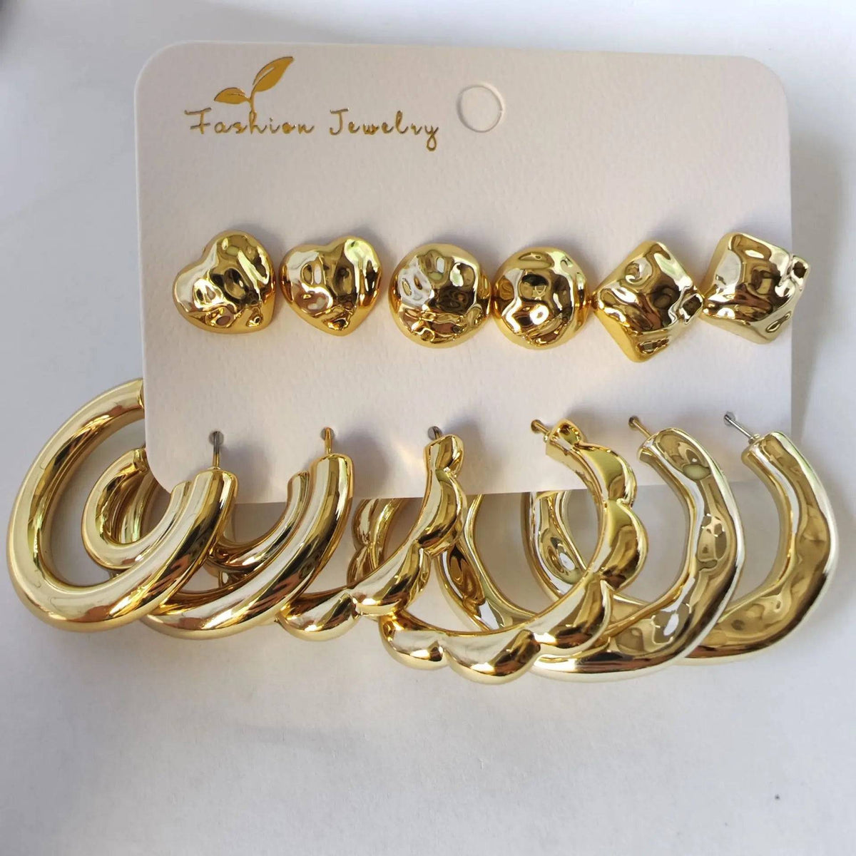 12Pcs Vintage Earrings Set Fashion Closet Clothing