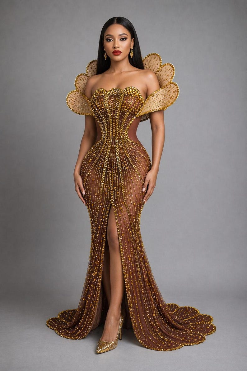 Empress Rhinestone Maxi Dress