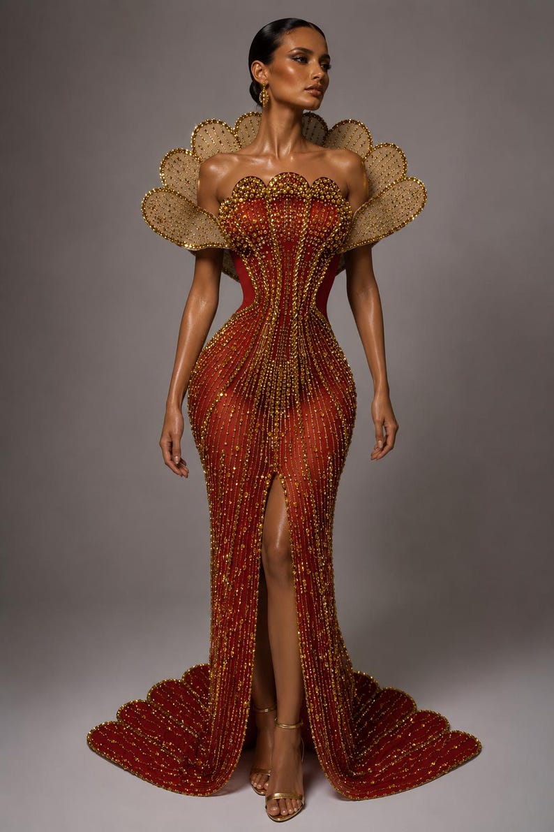 Empress Rhinestone Maxi Dress