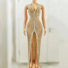 A Celebration Rhinestone Dress Fashion Closet Clothing