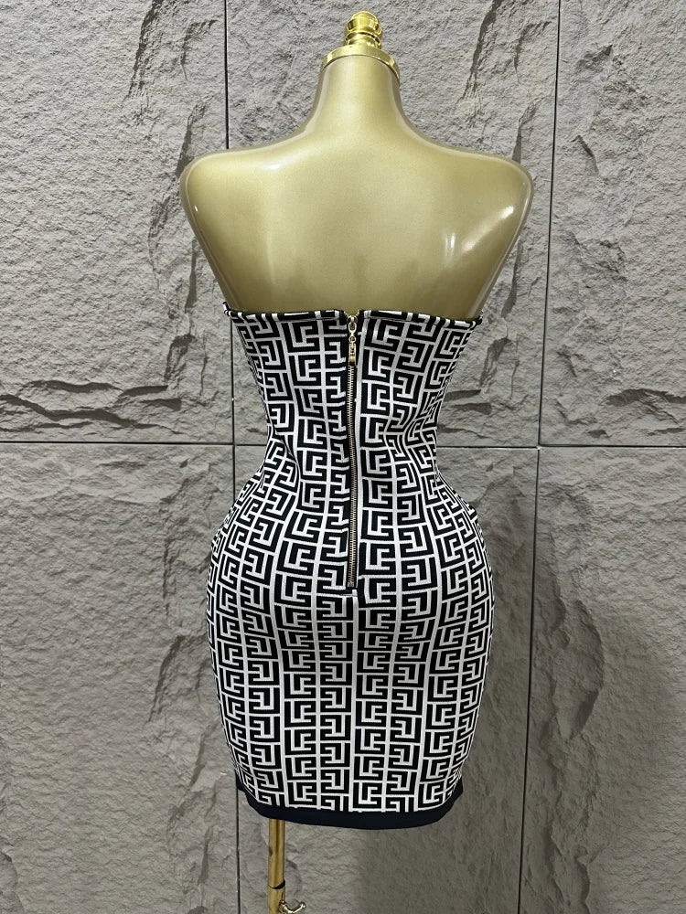 Mini-robe bandeau Luxene