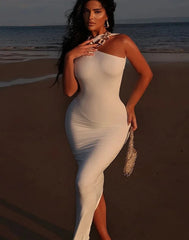 Abbie Backless Maxi Dress Fashion Closet Clothing