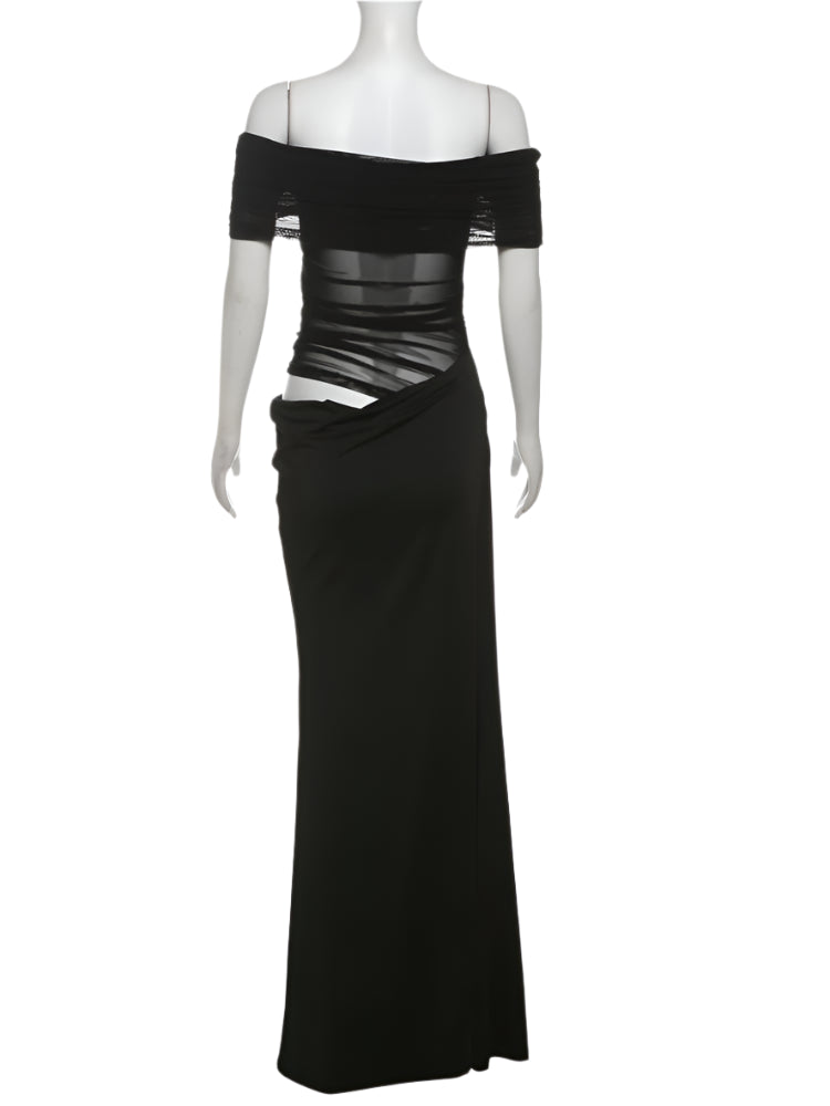 Anastasia Ruched Maxi Dress Fashion Closet Clothing