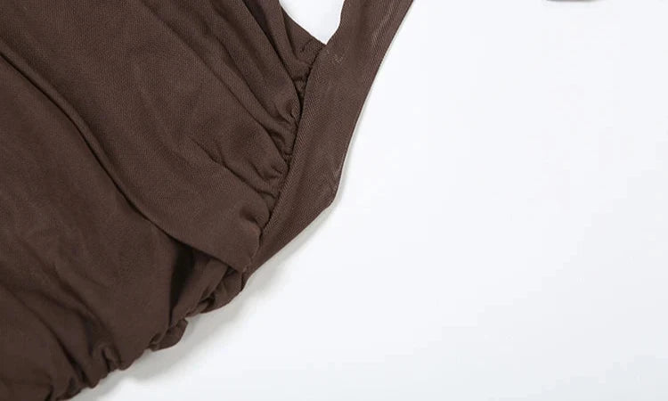 Bella Ruched Satin Dress Fashion Closet Clothing