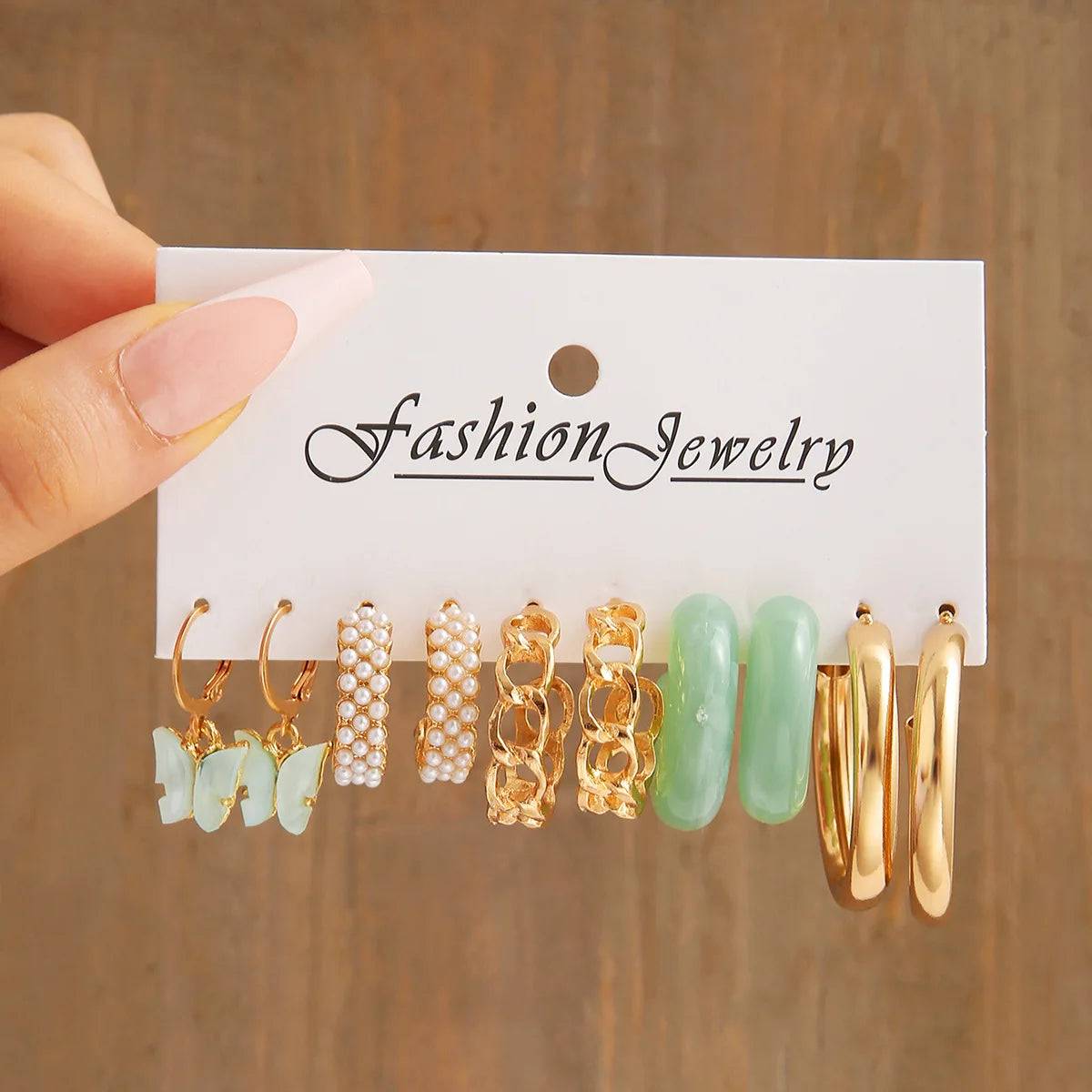 Bohemia Vintage Hoop Earring Set Fashion Closet Clothing
