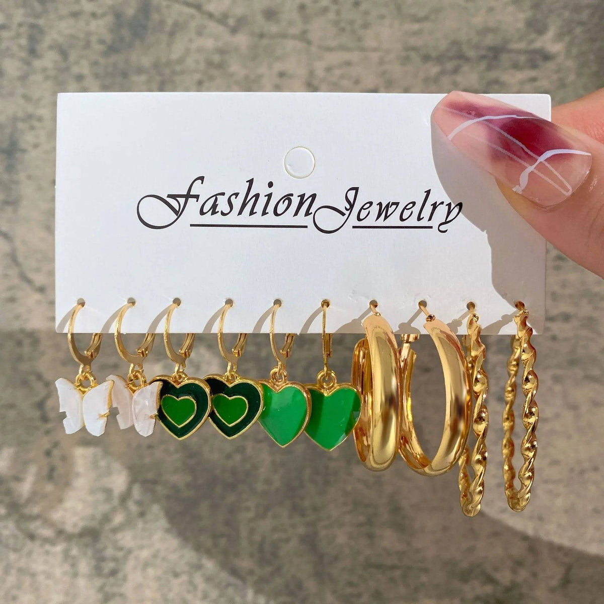 Bohemia Vintage Hoop Earring Set Fashion Closet Clothing
