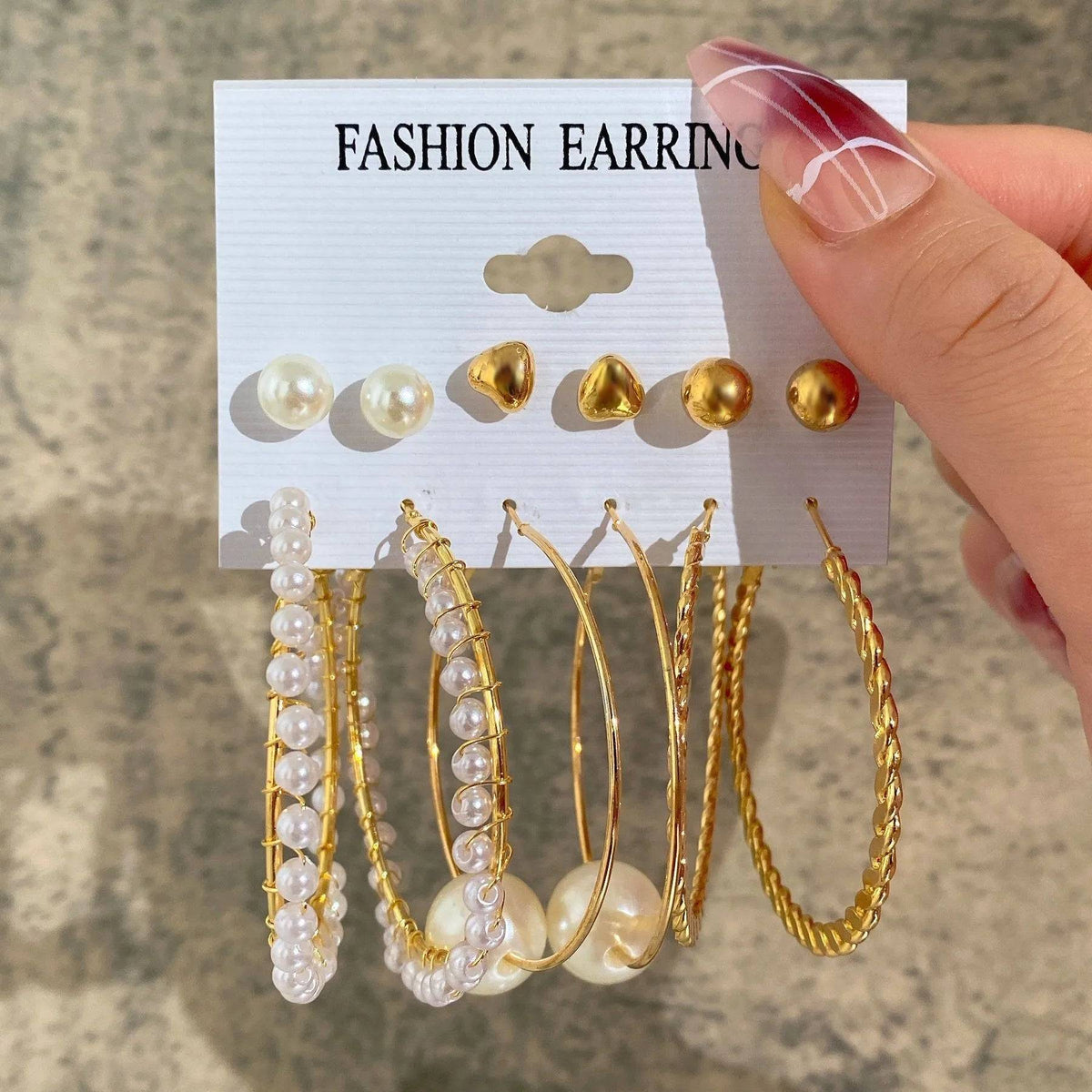 Bohemia Vintage Hoop Earring Set Fashion Closet Clothing
