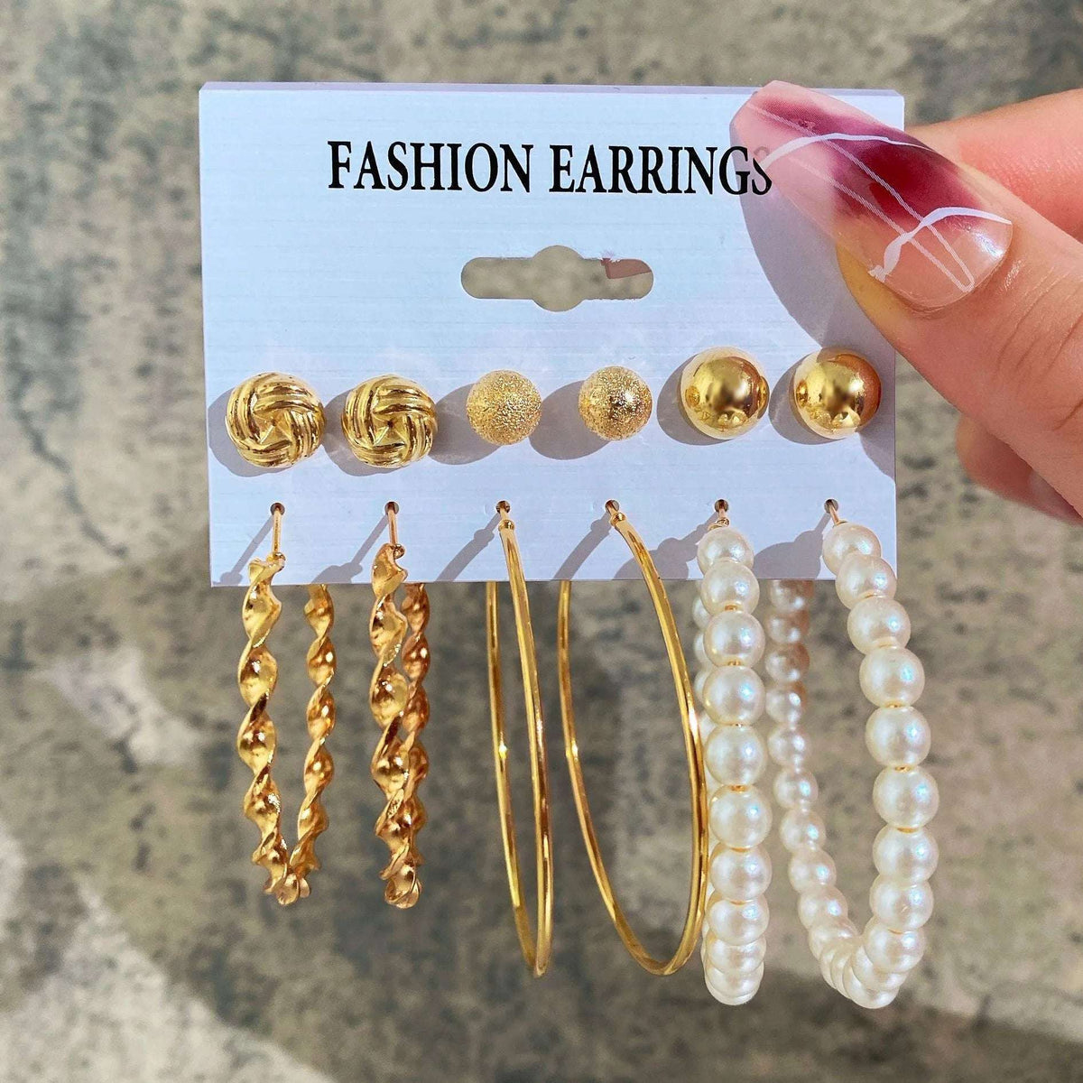 Bohemia Vintage Hoop Earring Set Fashion Closet Clothing