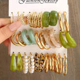 Bohemia Vintage Hoop Earring Set Fashion Closet Clothing