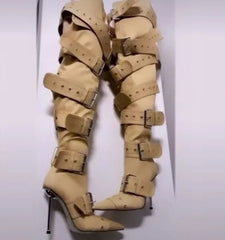 Buckle Up Boots Fashion Closet Clothing