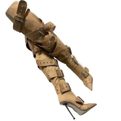 Buckle Up Boots Fashion Closet Clothing