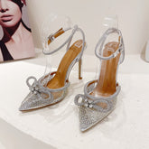 Butterfly-Knot Crystal High Heels Fashion Closet Clothing