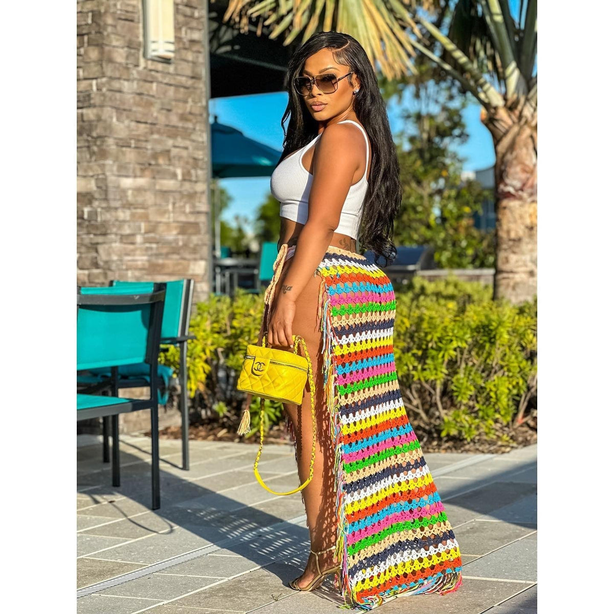 Cancun Vibe Crochet Skirt Fashion Closet Clothing