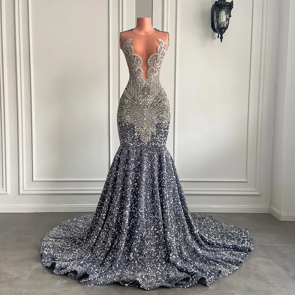 Carli Sequin Mermaid Dress Fashion Closet Clothing