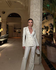 Cassandra Blazer Pants Set Fashion Closet Clothing