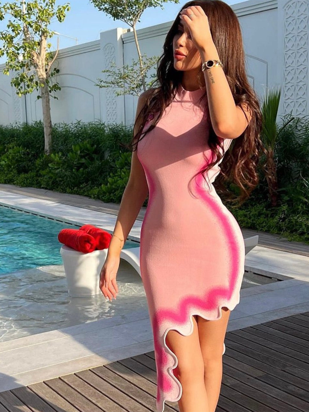 Cassie Midi Dress Fashion Closet Clothing