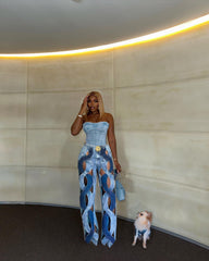 Chicly High Waist Jeans Fashion Closet Clothing