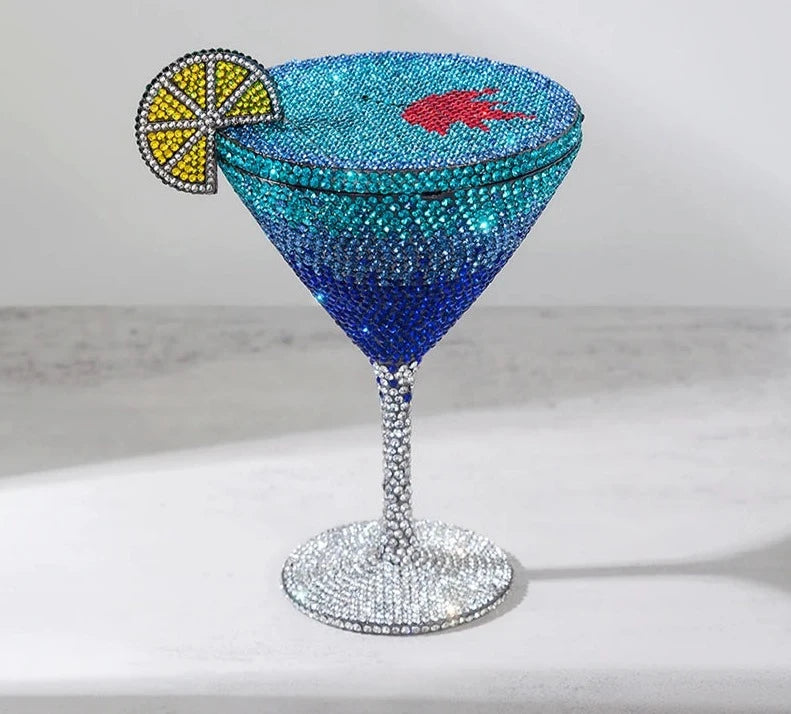 Cocktail Diamond Goblet Clutch Bag Fashion Closet Clothing