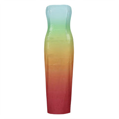 Cocktail Sequins Gradient Dress Fashion Closet Clothing