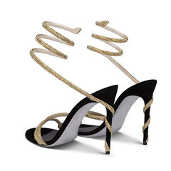 Crystal Exotic High Heels Fashion Closet Clothing