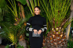 Crystal Luxury Bandage Midi Dress Fashion Closet Clothing