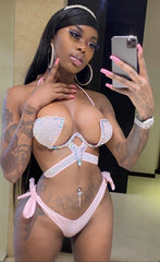Crystal Stone Bikini Set Fashion Closet Clothing