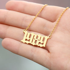 Custom Year of Birth Necklaces Fashion Closet Clothing