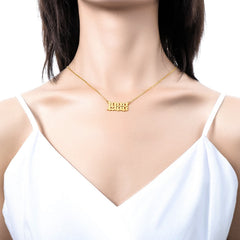Custom Year of Birth Necklaces Fashion Closet Clothing