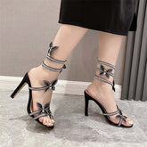 Darcy Butterfly High Heels Fashion Closet Clothing