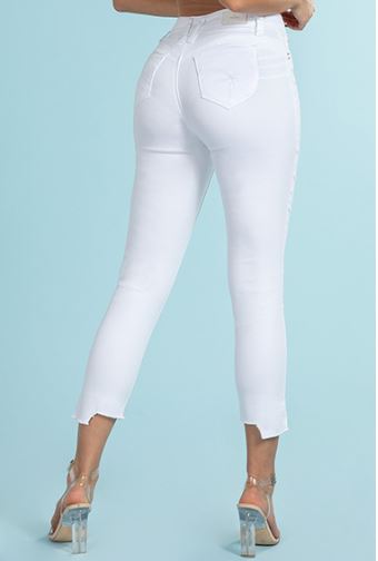Double Take High-Rise Jeans- White Fashion Closet Clothing