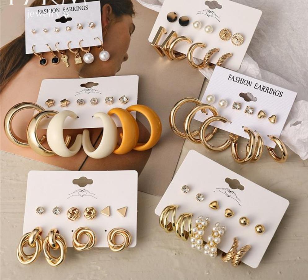 Exquisite Earrings Set Fashion Closet Clothing