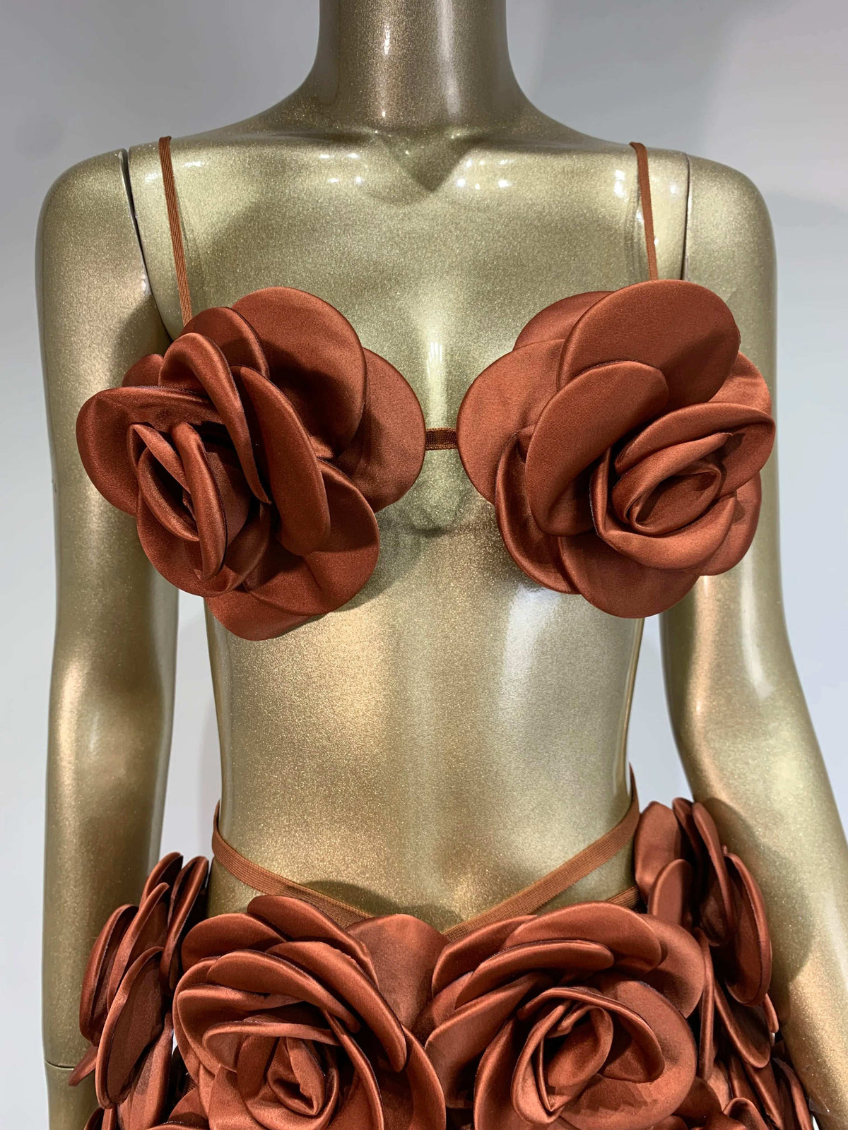 Flowers Bandage Skirt Set Fashion Closet Clothing