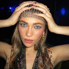 Glitter Rhinestone Headscarf Fashion Closet Clothing