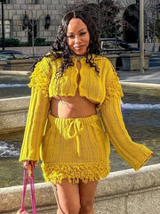 Gloria Knit Skirt Set Fashion Closet Clothing