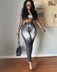 Gradient Leggings Set Fashion Closet Clothing