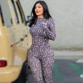 Kylie Zebra Print Jumpsuit