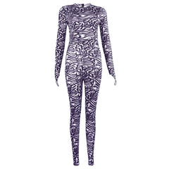 Kylie Zebra Print Jumpsuit