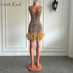Kadijah Feather Dress Fashion Closet Clothing