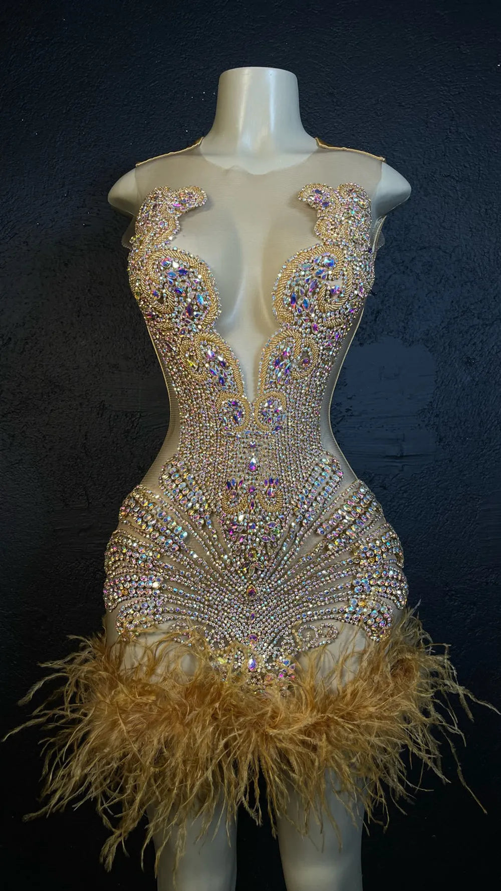 Kadijah Feather Dress Fashion Closet Clothing