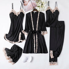Lace Kimono Pajama Set Fashion Closet Clothing