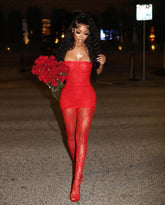 Lacey Mesh Set Fashion Closet Clothing