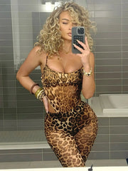 Leopard Vintage Pants Set Fashion Closet Clothing