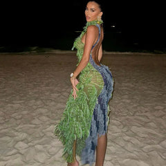 Liana Tassel Dress Fashion Closet Clothing