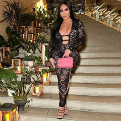 Lola Mesh Jumpsuit Fashion Closet Clothing