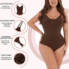 Low Back Shapewear Seamless Bodysuit Fashion Closet Clothing