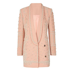 Luxurious Pearl Blazer/Dress Fashion Closet Clothing
